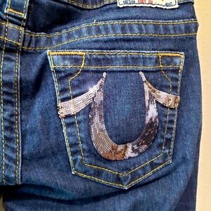 FIRM True Religion Low Rise Horse Shoe Bootcut Denim Jeans Women's Size 29